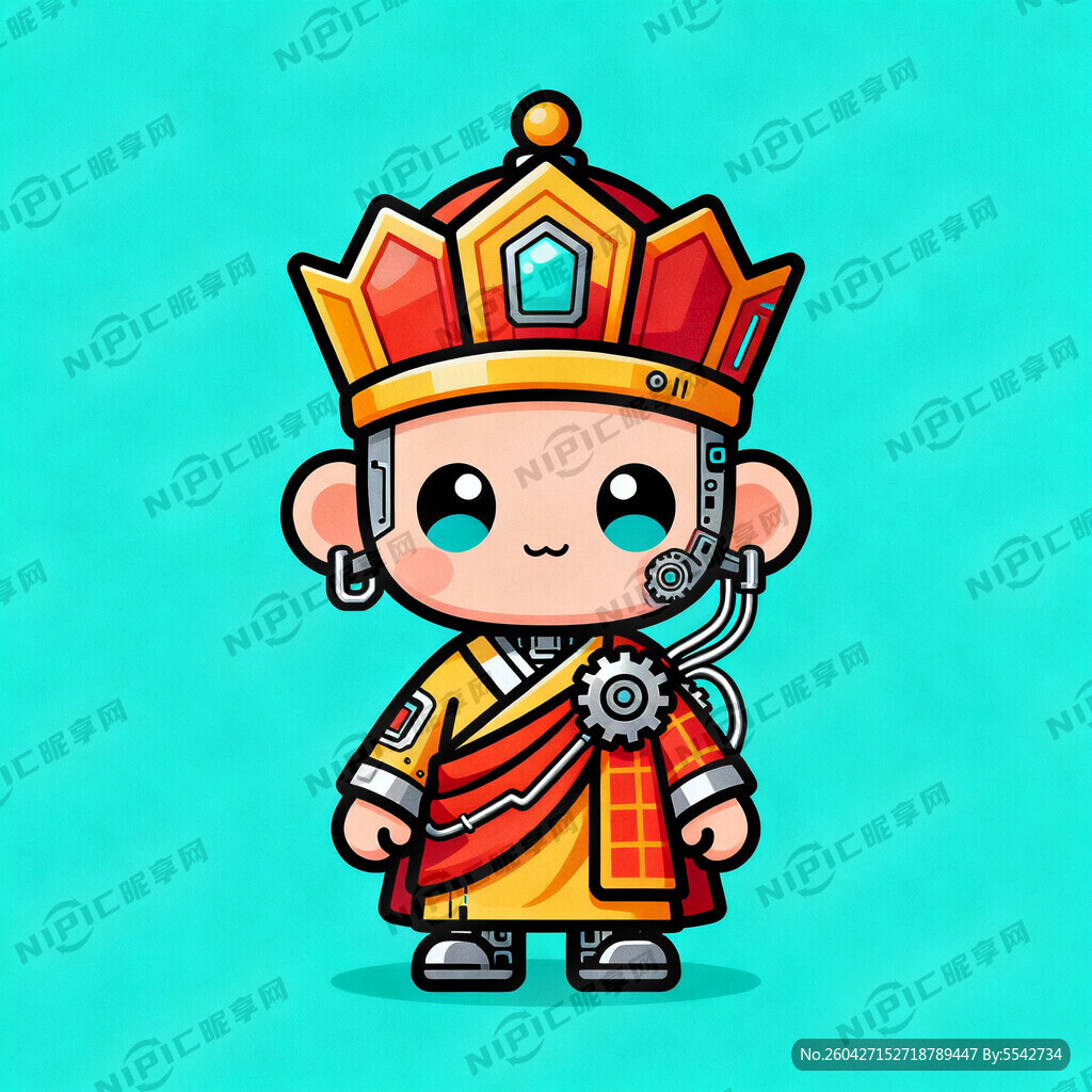 系统精灵 唐僧装扮 很萌