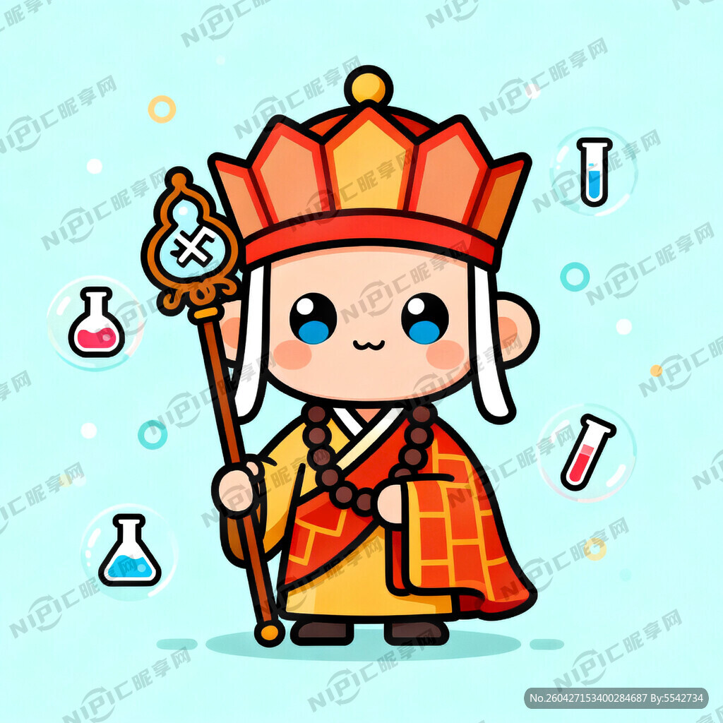 系统精灵 唐僧装扮 很萌