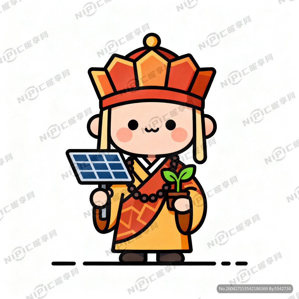 系统精灵 唐僧装扮 很萌