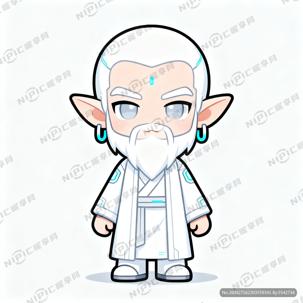 核电二次元精灵 菩提祖师 白色