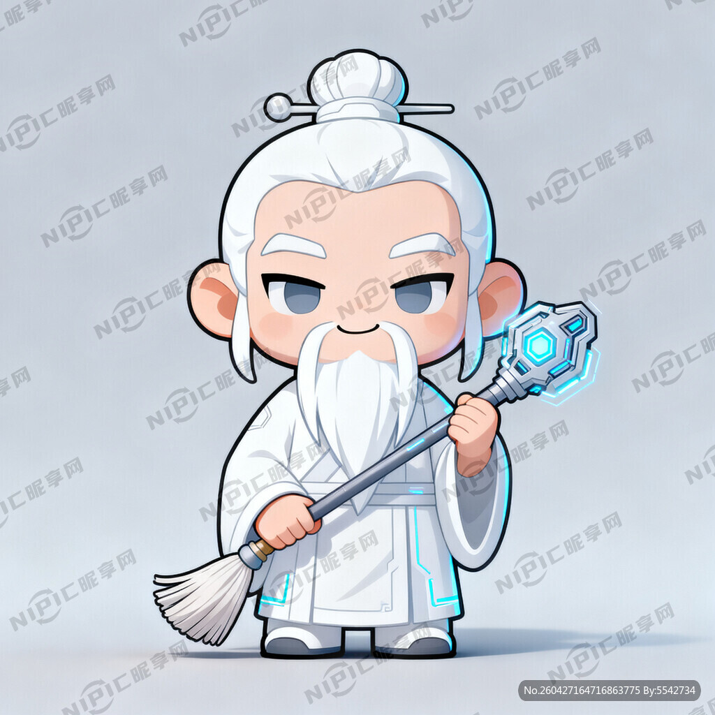 二次元精灵 菩提祖师 白色