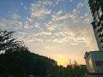 夕阳下的城市与天空美景
