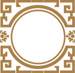 中式边框藏式古典花纹