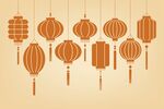 中式灯笼背景