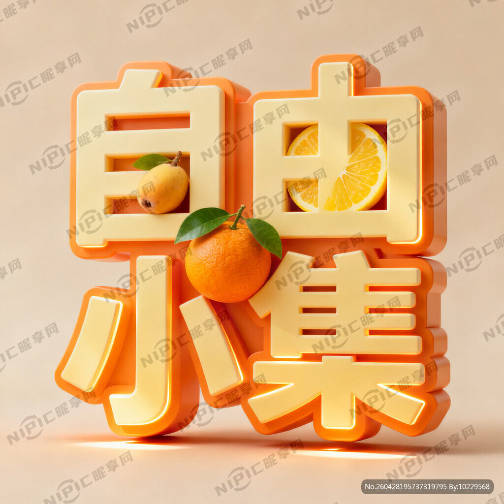 自由小集这几个设计一个立体效果