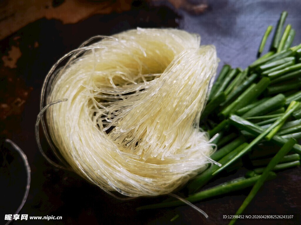 干粉丝与青葱