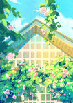 梦幻花簇环绕的温馨小屋