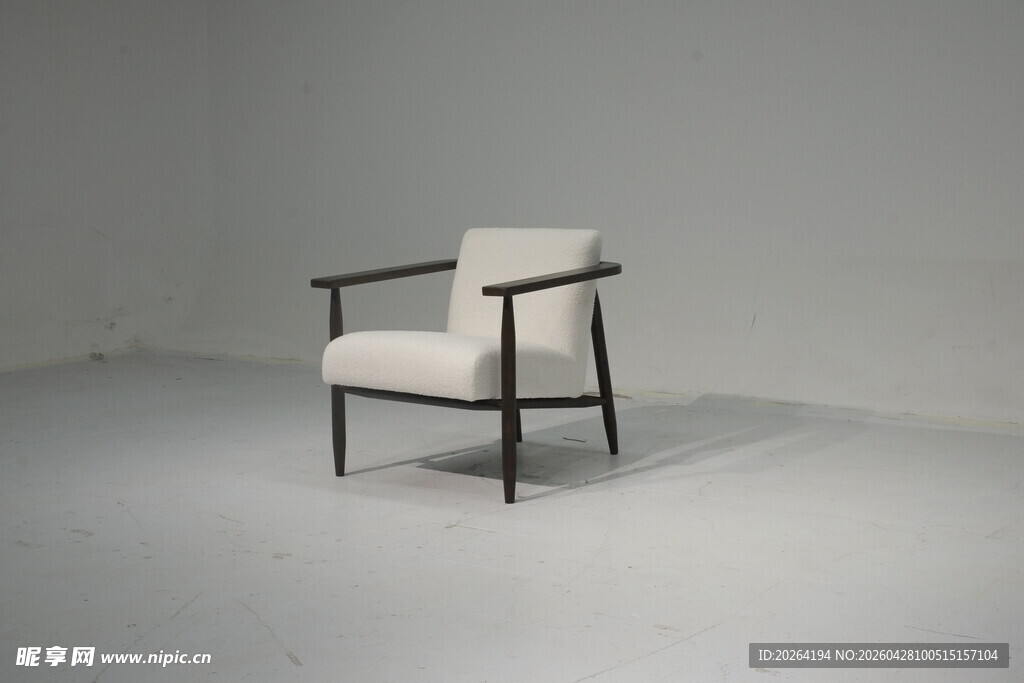 简约现代单座扶手休闲椅