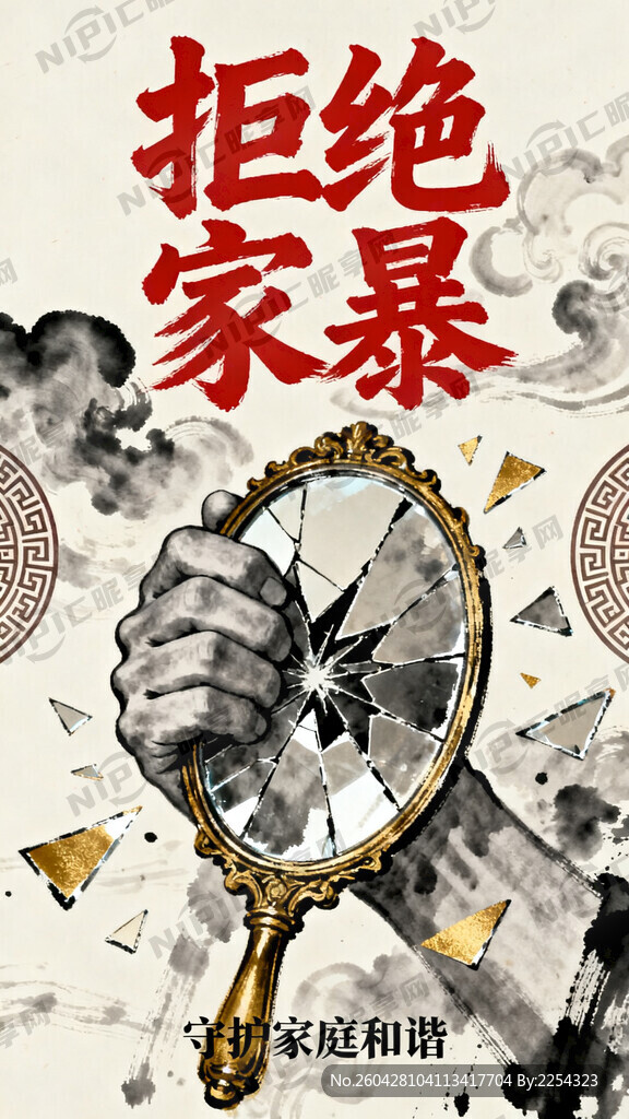 拒绝家暴 艺术创想 大师作品