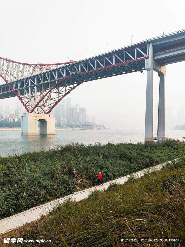 江边大桥风景
