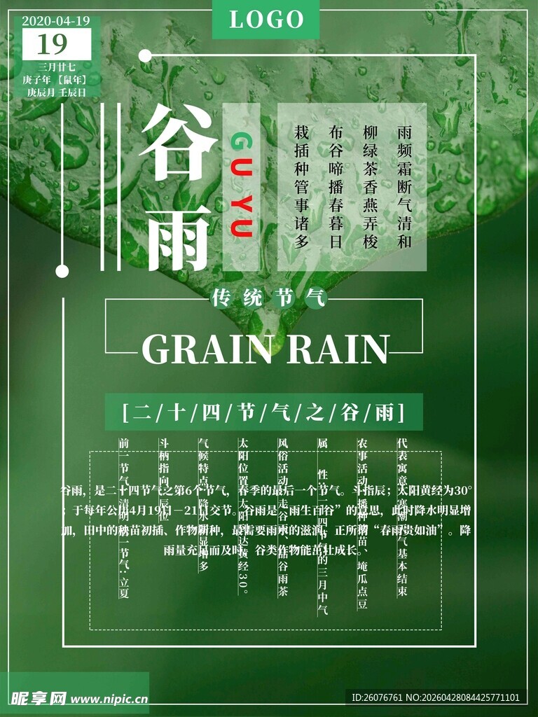 谷雨海报