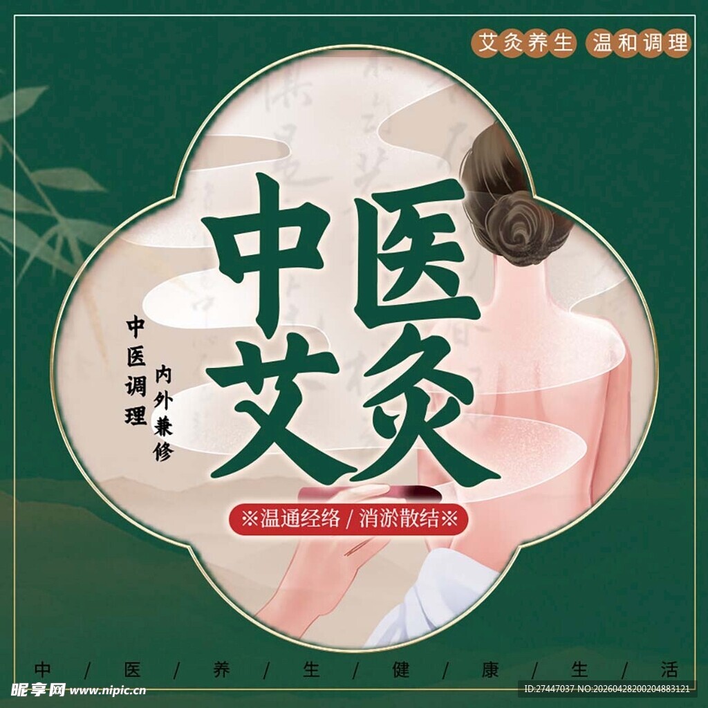 艾灸海报