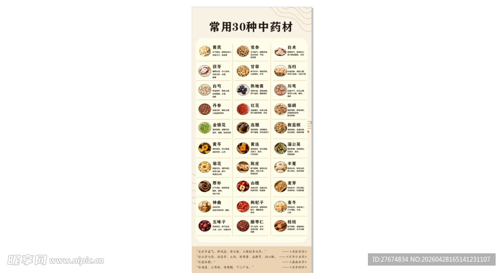 常用30种中药材