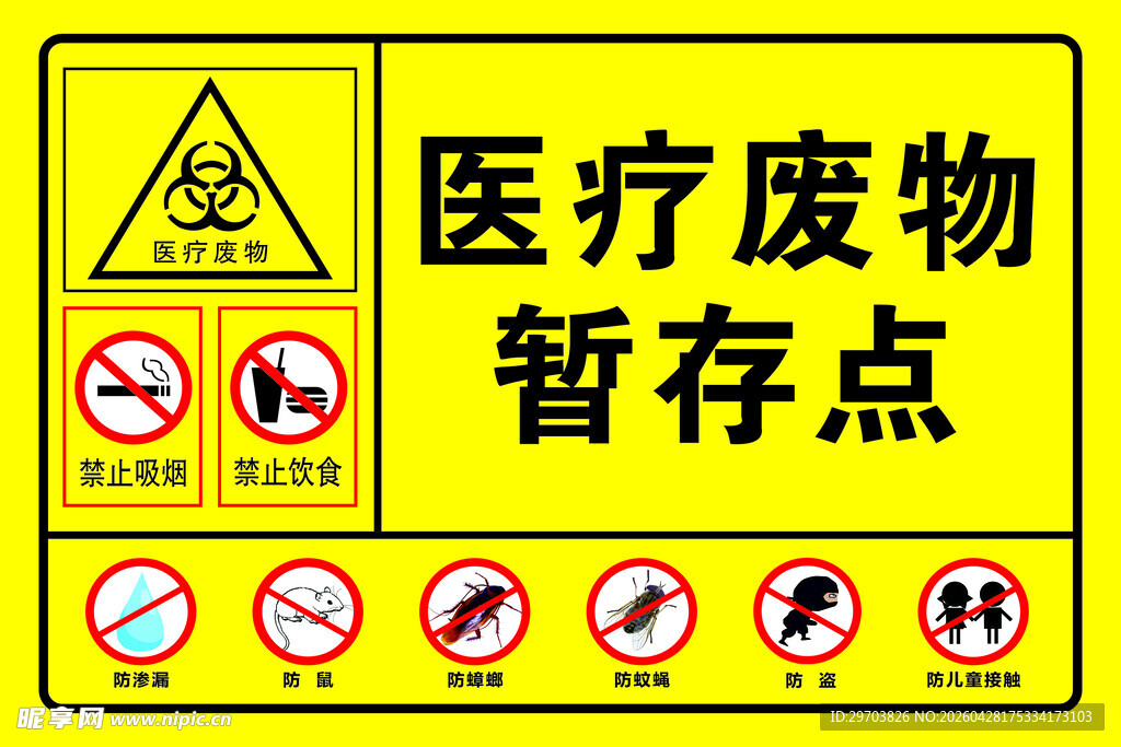 医疗废物暂存点警示标识