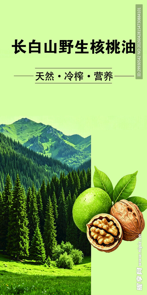 长白山野生核桃油展示