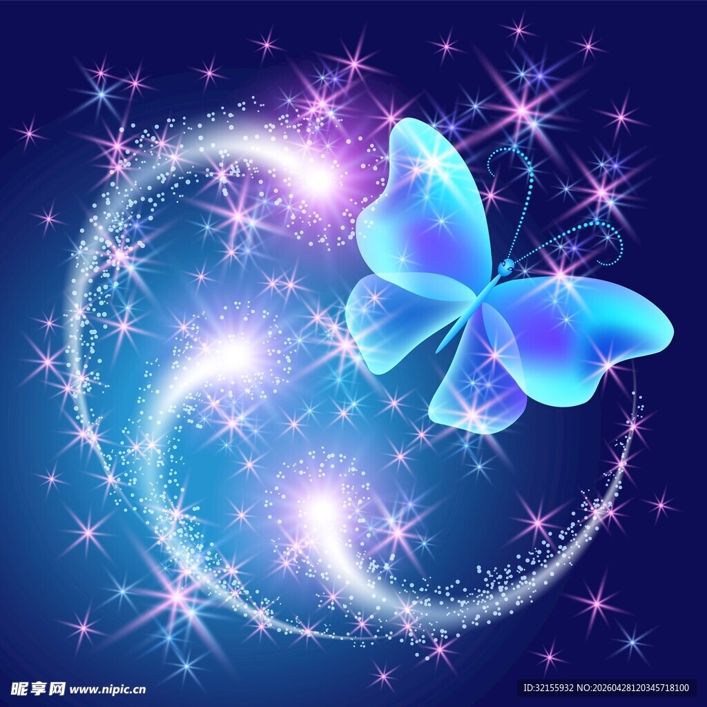 梦幻蝴蝶背景