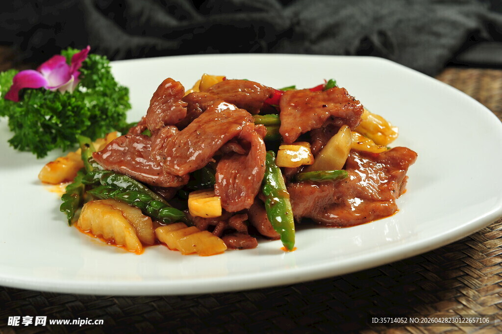 香煎芦笋牛肉