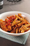 香辣无骨鸡爪诱人美食