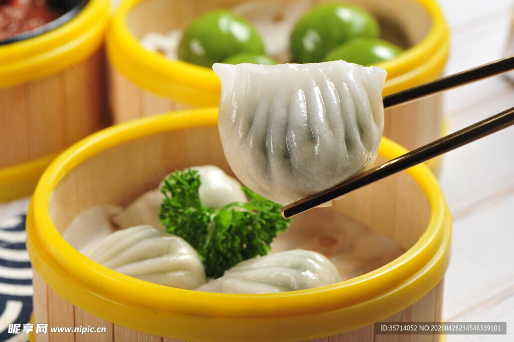 美味饺子特写