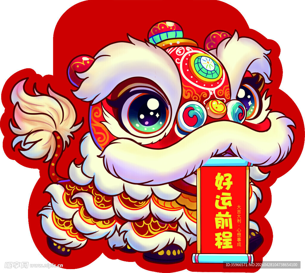 喜庆舞狮贺新春台历