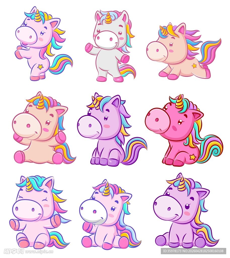 卡通独角兽
