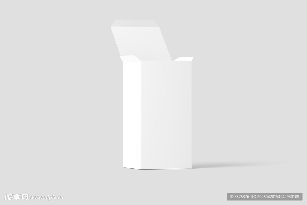 白色翻盖包装盒展示样机