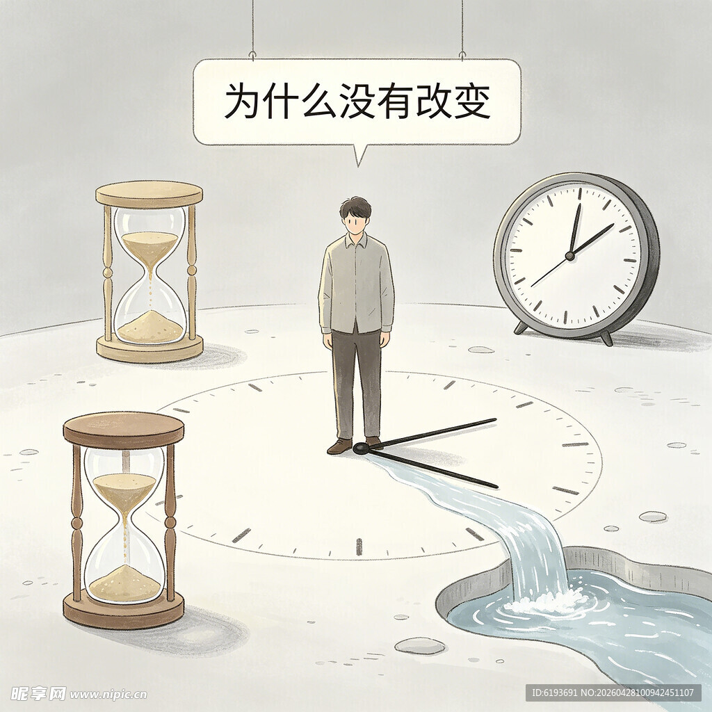 时间流逝却未改变的困惑