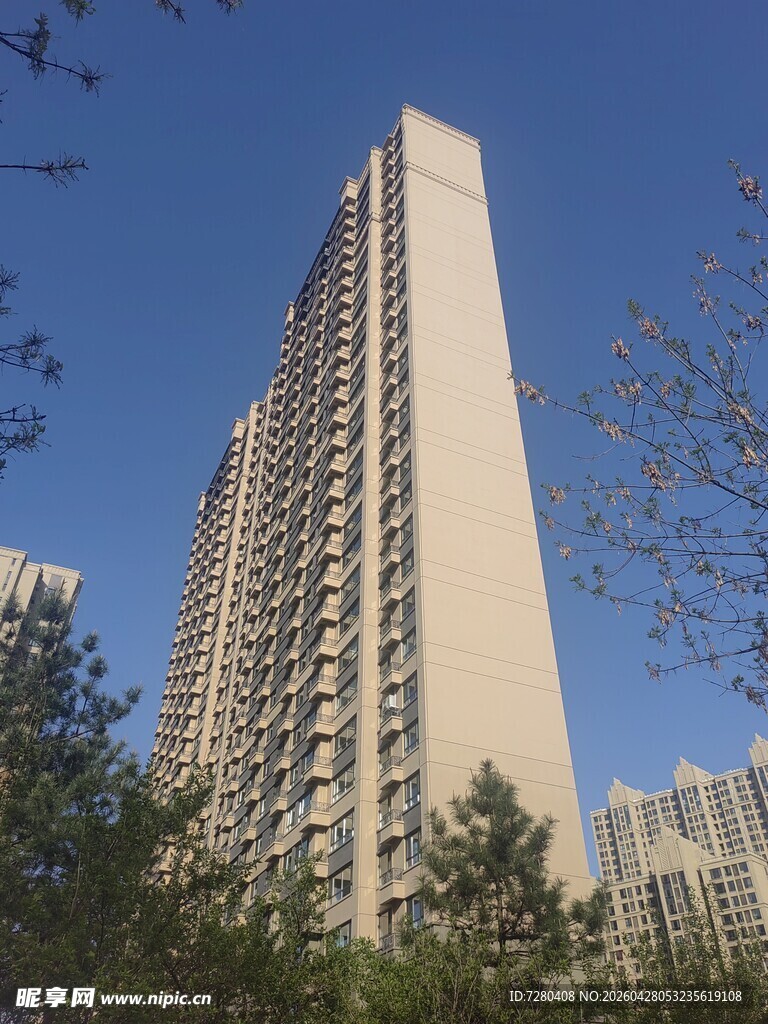高层住宅楼景观
