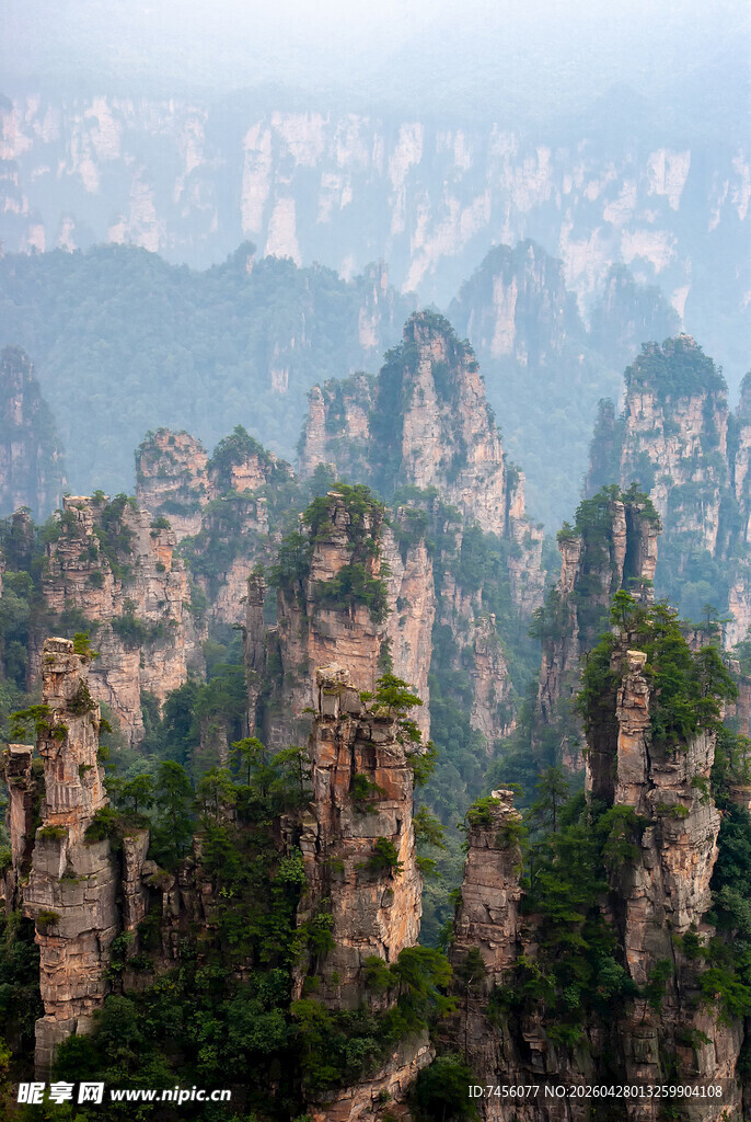 张家界奇峰美景如画