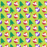 圣诞主题无缝图案背景