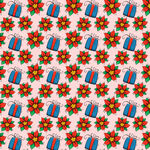 节日花卉礼物图案背景