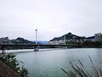 江边城市风景远山近水