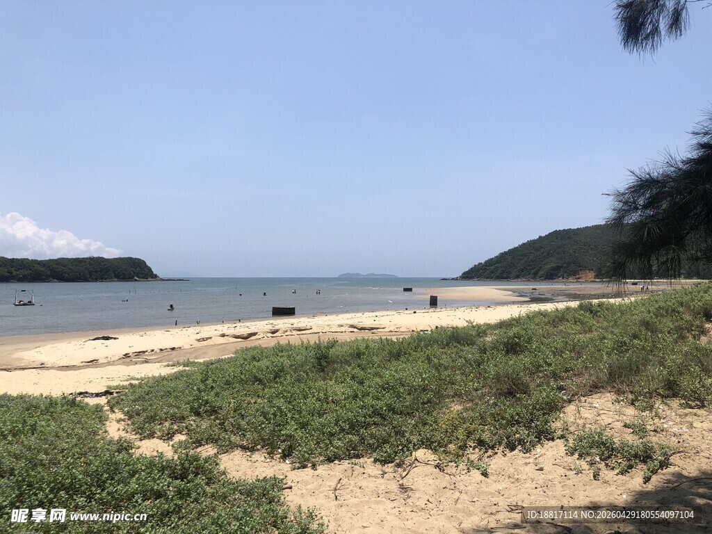 美丽海滨沙滩风景
