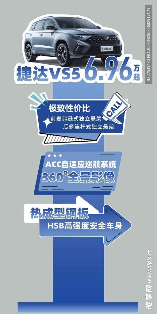 车辆卖点牌