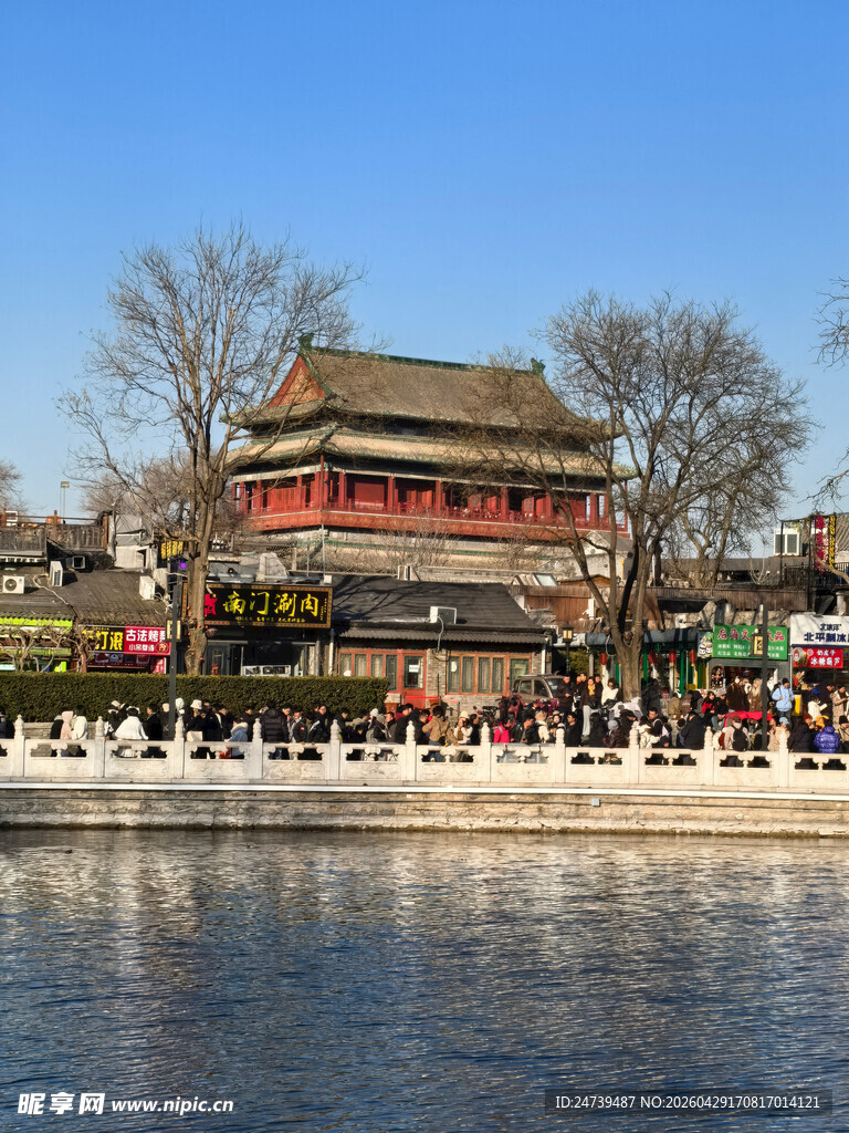 冬天里的什刹海美景