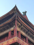 中式古建老北京的鼓楼