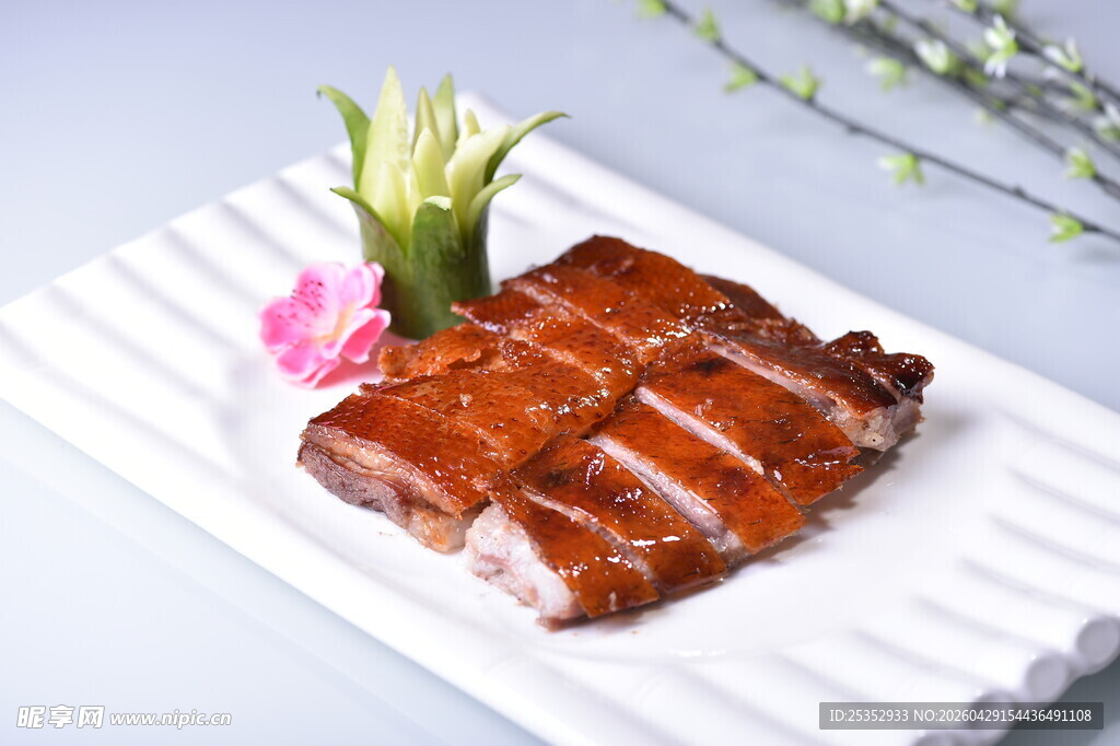 美味叉烧摆盘精致 烧鹅