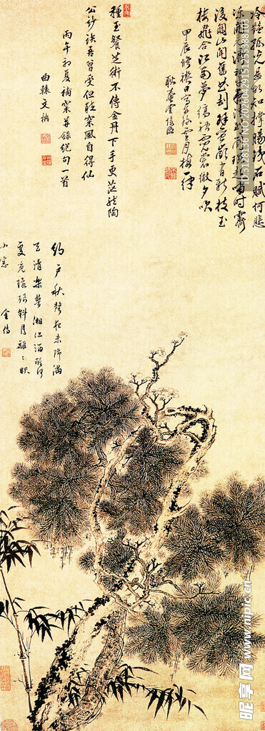 梅松竹图