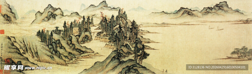 秋山游览图