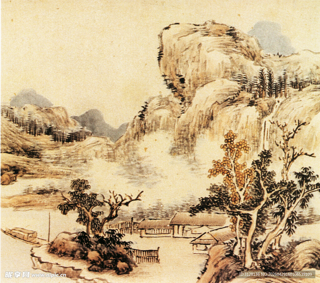 山水国画风景图