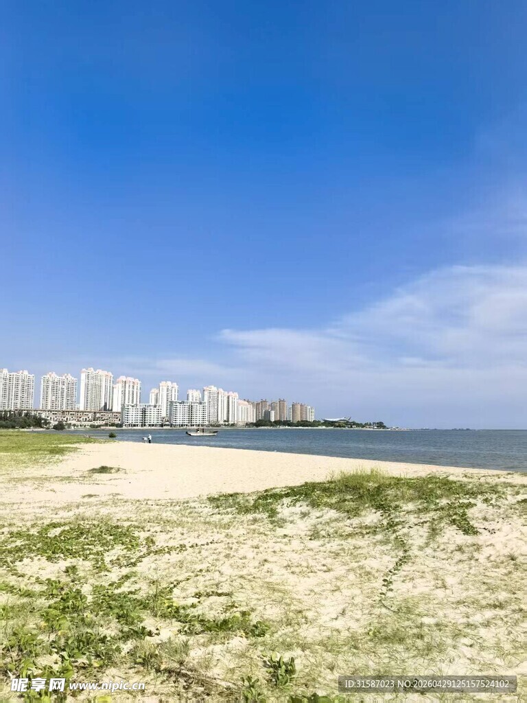 海滨城市美丽海岸线风光