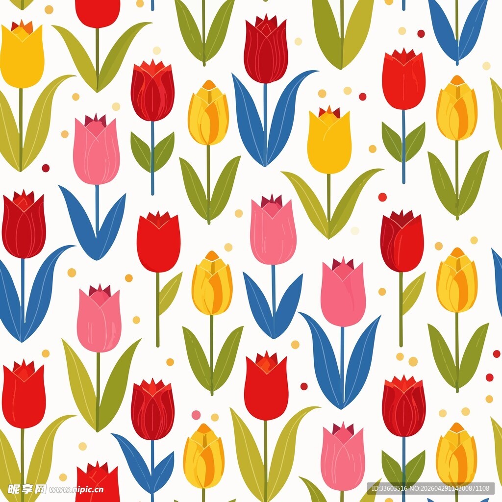 郁金香花纹