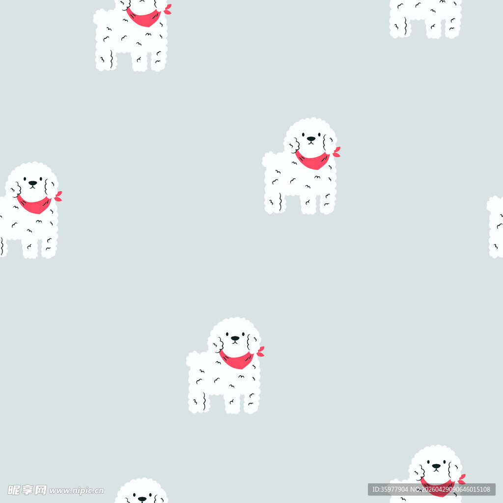 可爱小狗图案背景图