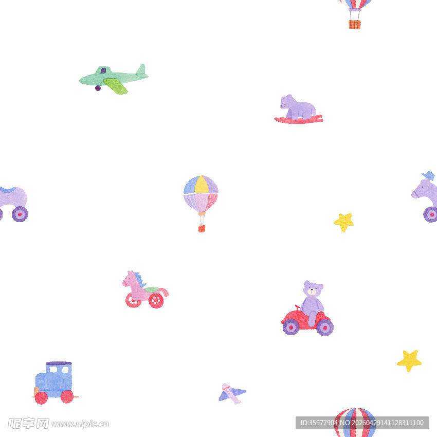 童趣玩具图案背景图