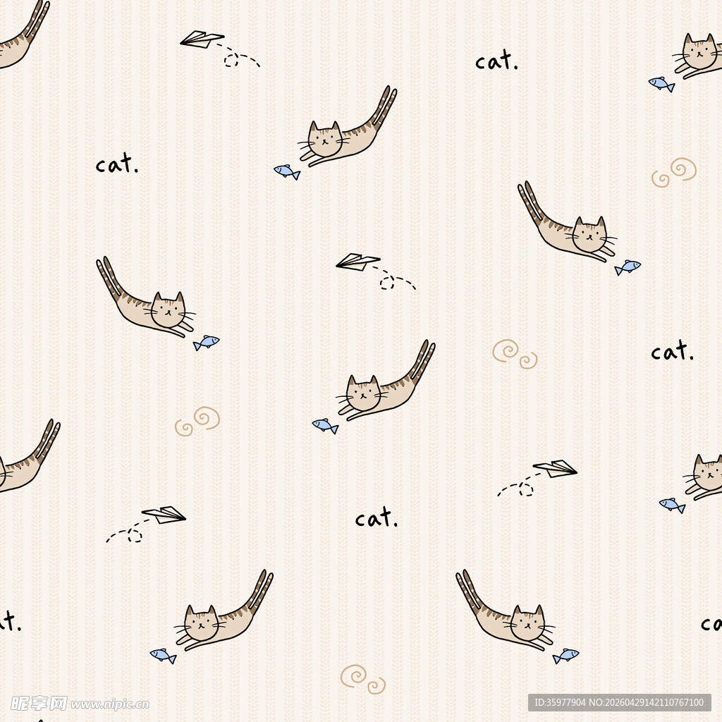 猫咪图案背景图