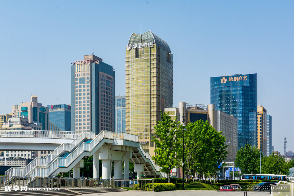 现代都市繁华建筑景观