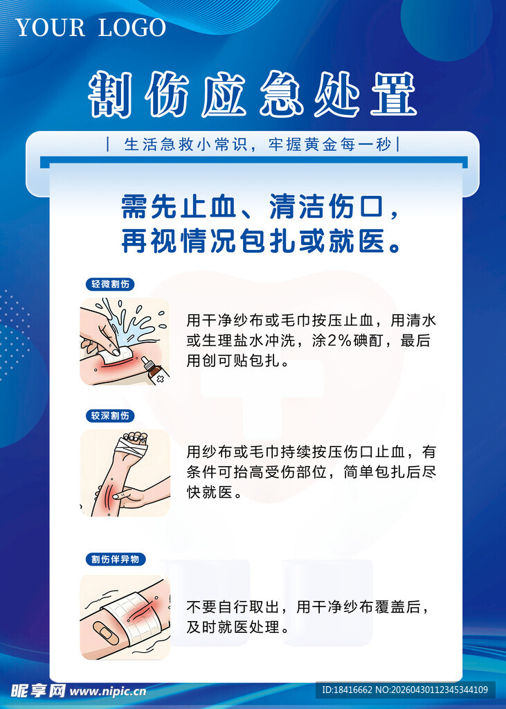 割伤日常应急处理