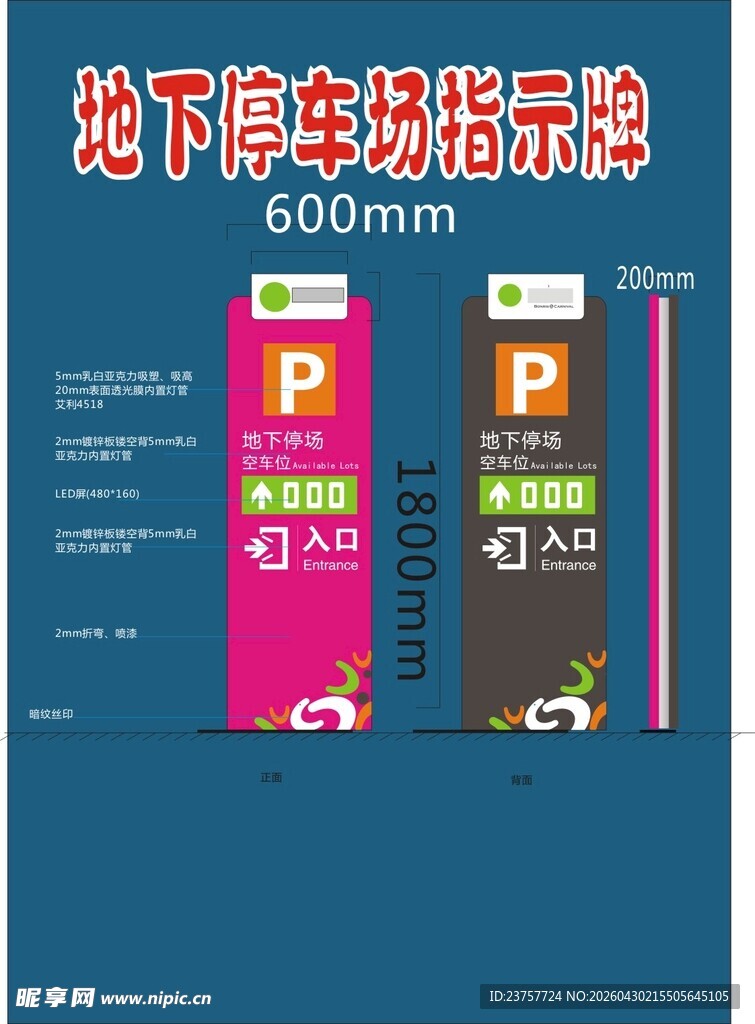 停车场标识宣传
