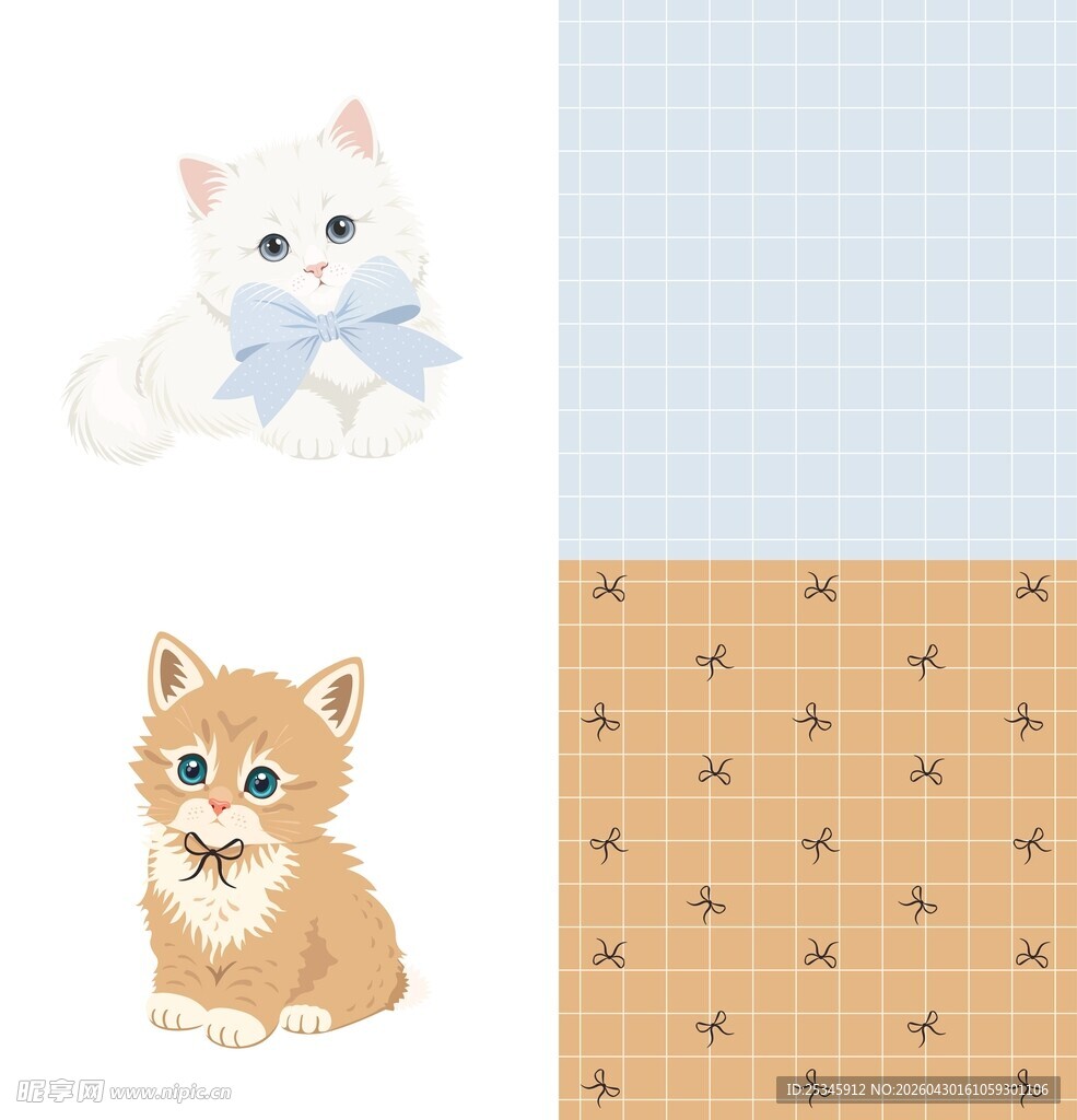 可爱猫咪素材