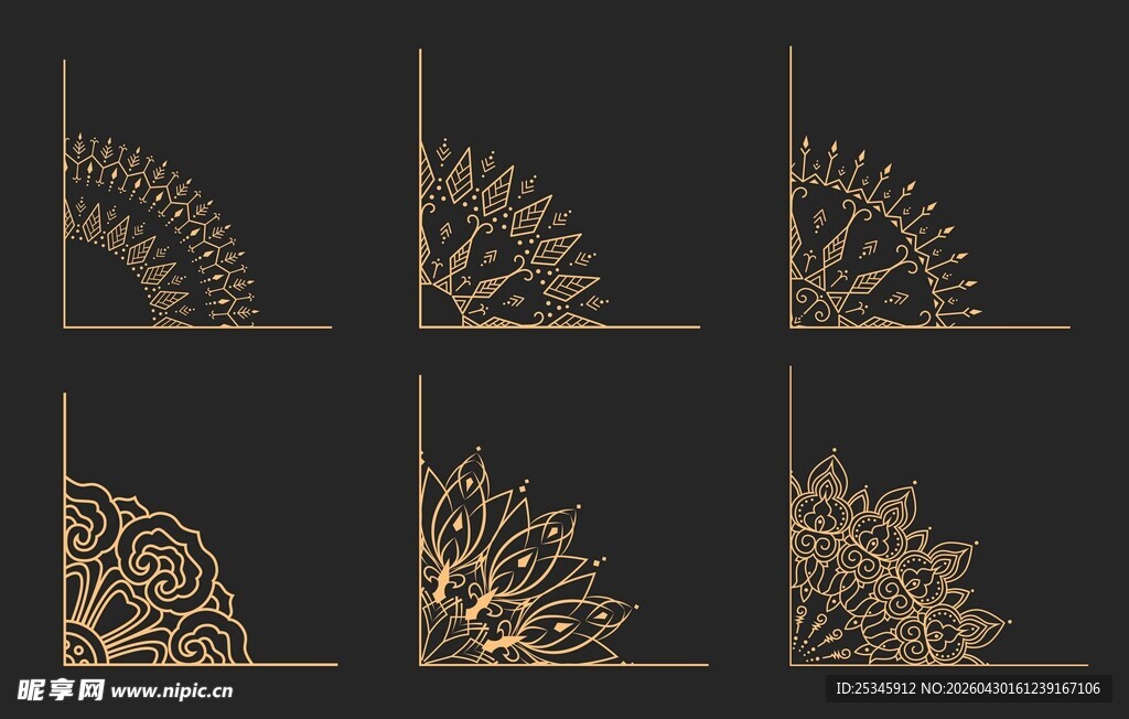 欧式花纹边框